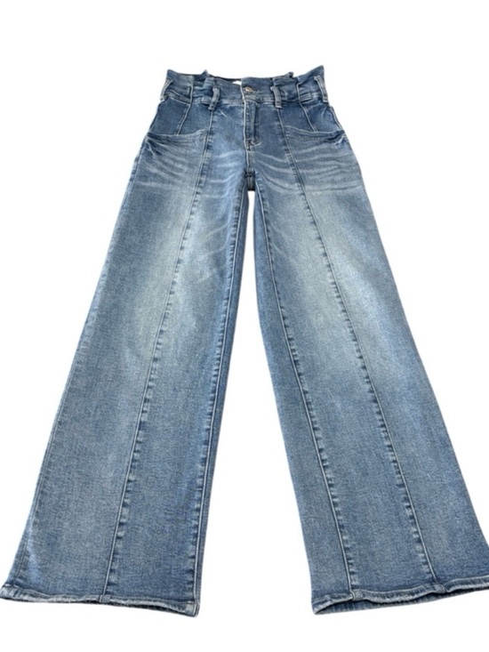 Vervet Denim - Vervet High-Rise Wide Leg Jeans in Medium Blue